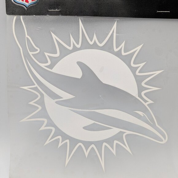 NFL Miami Dolphins Perfect Cut Decal 8"x8" - Picture 2 of 6